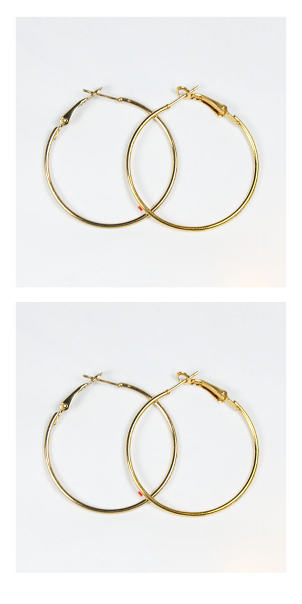 A-QD-E0503gold Golden Classic Hoop Earrings Malaysia Shop XL